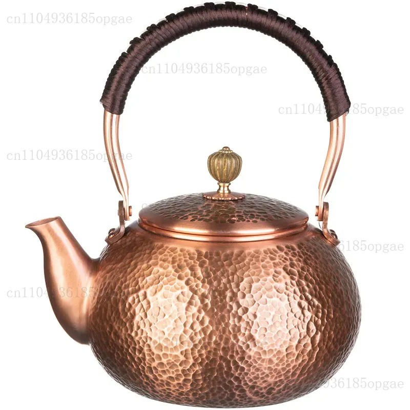 Herbal Tea For Wellness - Tetera de cobre hecha a mano,