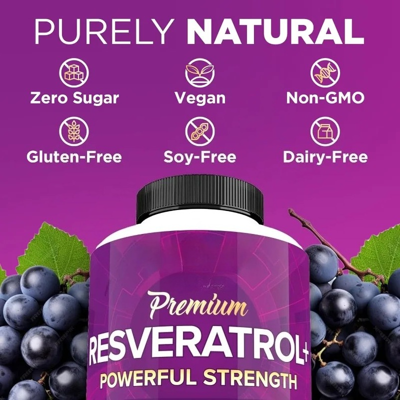 Resveratrol de 1450 mg: suplem - Herbal Tea For Wellness reseña y precio